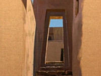 Ricardo Wiesse. Casa de las vírgenes del sol, óleo sobre tela, 110 x 50 cms. 2016